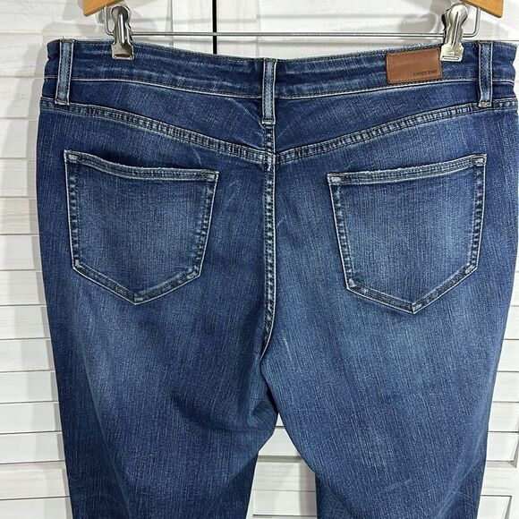 Lands End Jeans 12P Mid Rise True Straight - Picture 7 of 14